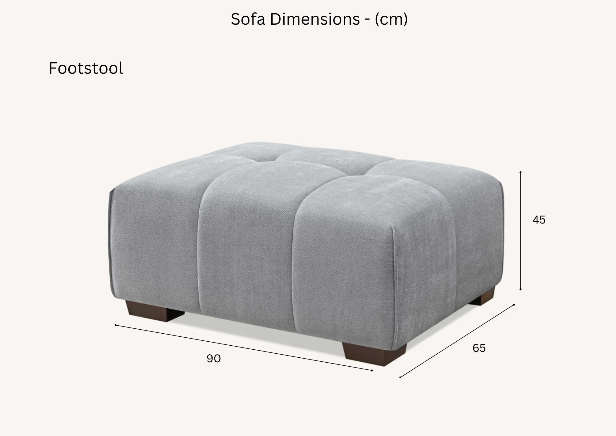 Luxury Charlotte Sofa - Cloudy Grey Boucle