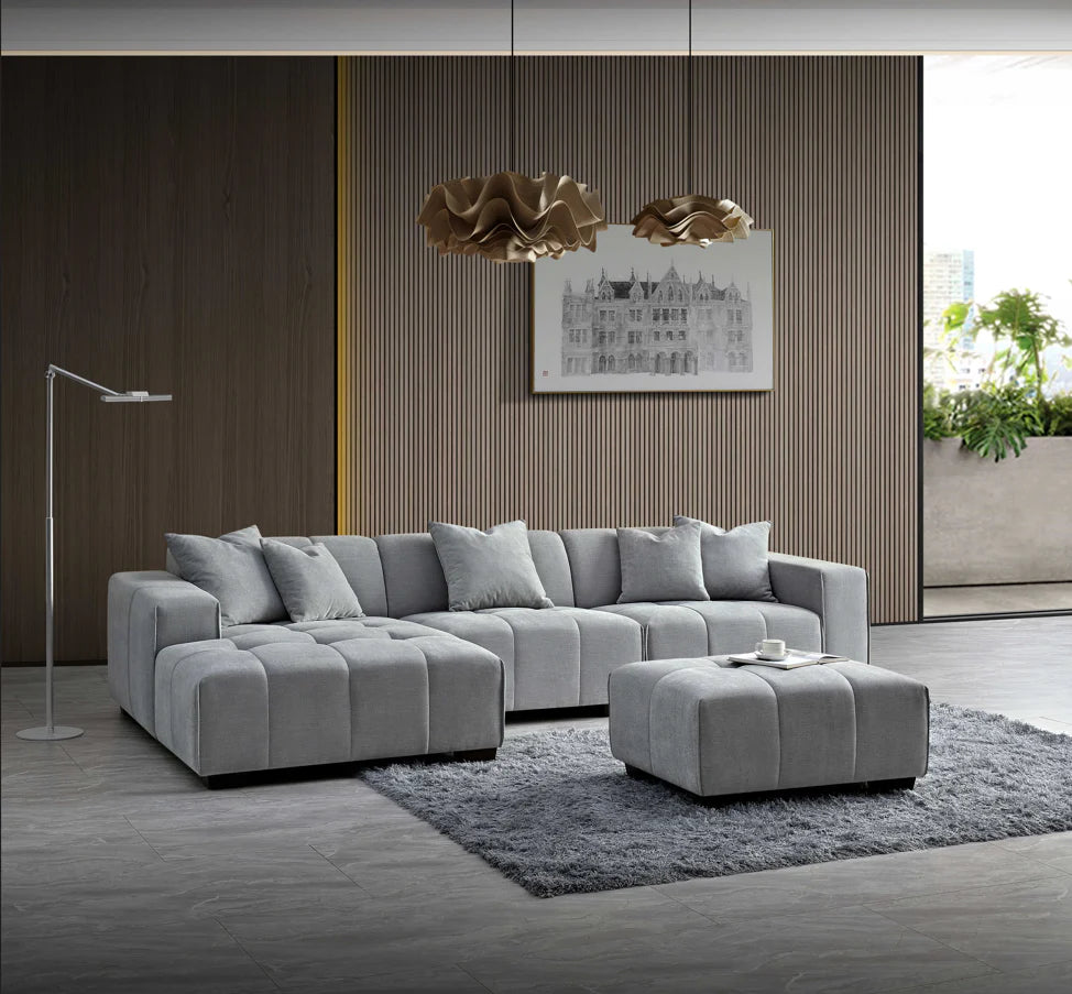 Luxury Charlotte Sofa - Cloudy Grey Boucle