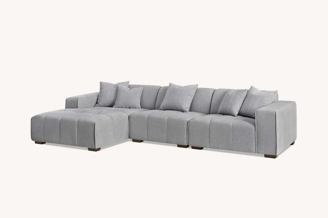Luxury Charlotte Sofa - Cloudy Grey Boucle