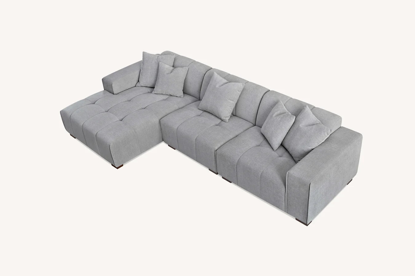 Luxury Charlotte Sofa - Cloudy Grey Boucle