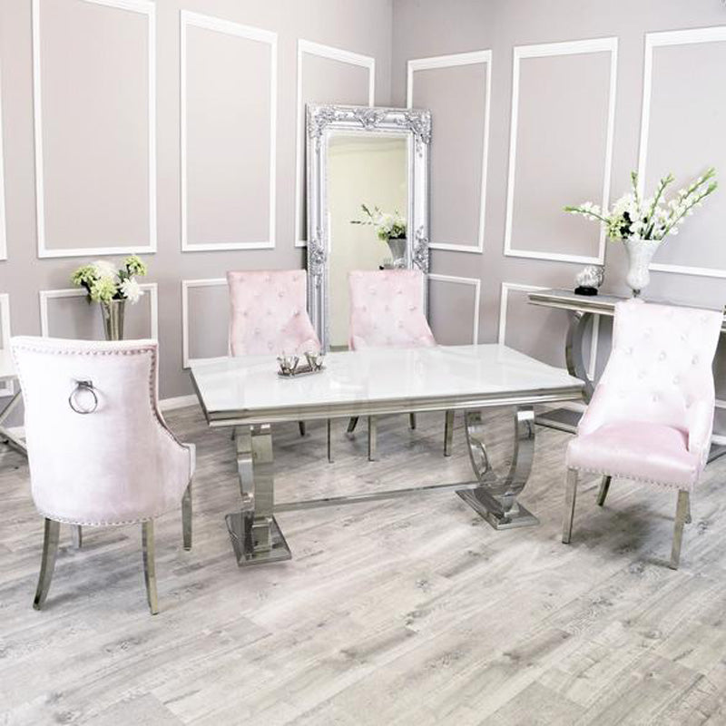Christopher Dining Set (All Colours/Sizes) With 4 Brogan Chairs